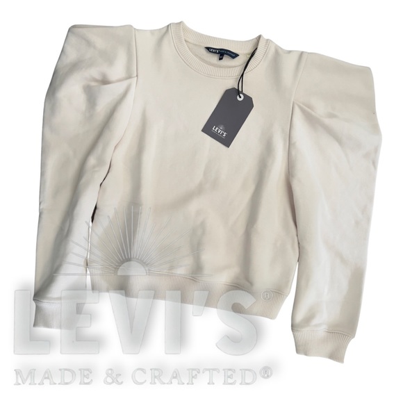Levi’s Made & Crafted Angel Sleeve Sweater Puff Shoulder - Picture 2 of 16